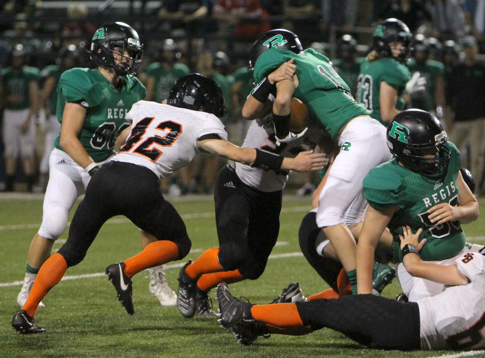 Stanley-Boyd football at Eau Claire Regis 9-5-19